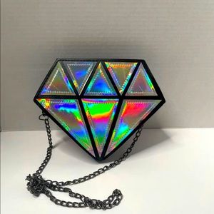 Diamond holographic purse